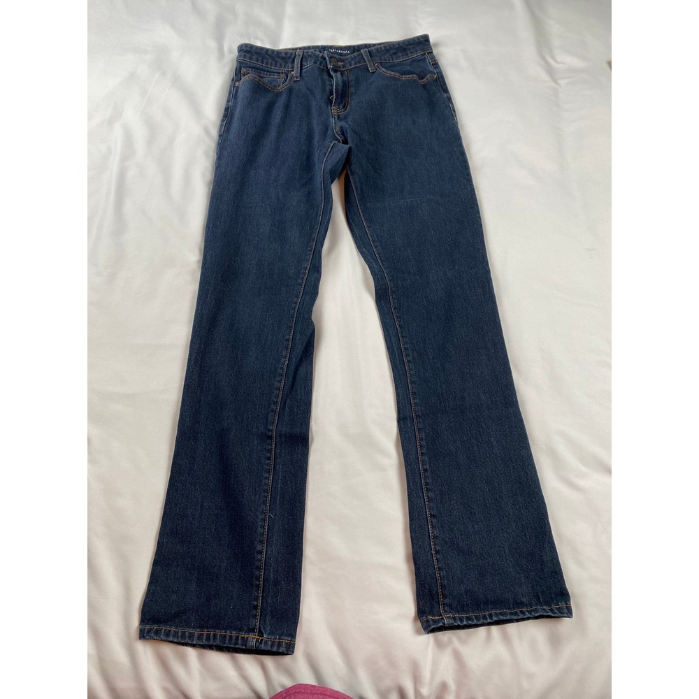 Aeropostale Slim Straight Jeans Mens 32/34 Dark Wash Blue Excellent Stretch